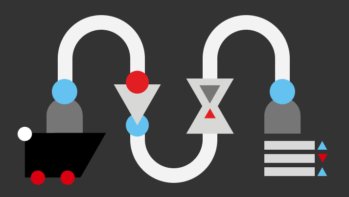  Stylised arrows representing flow